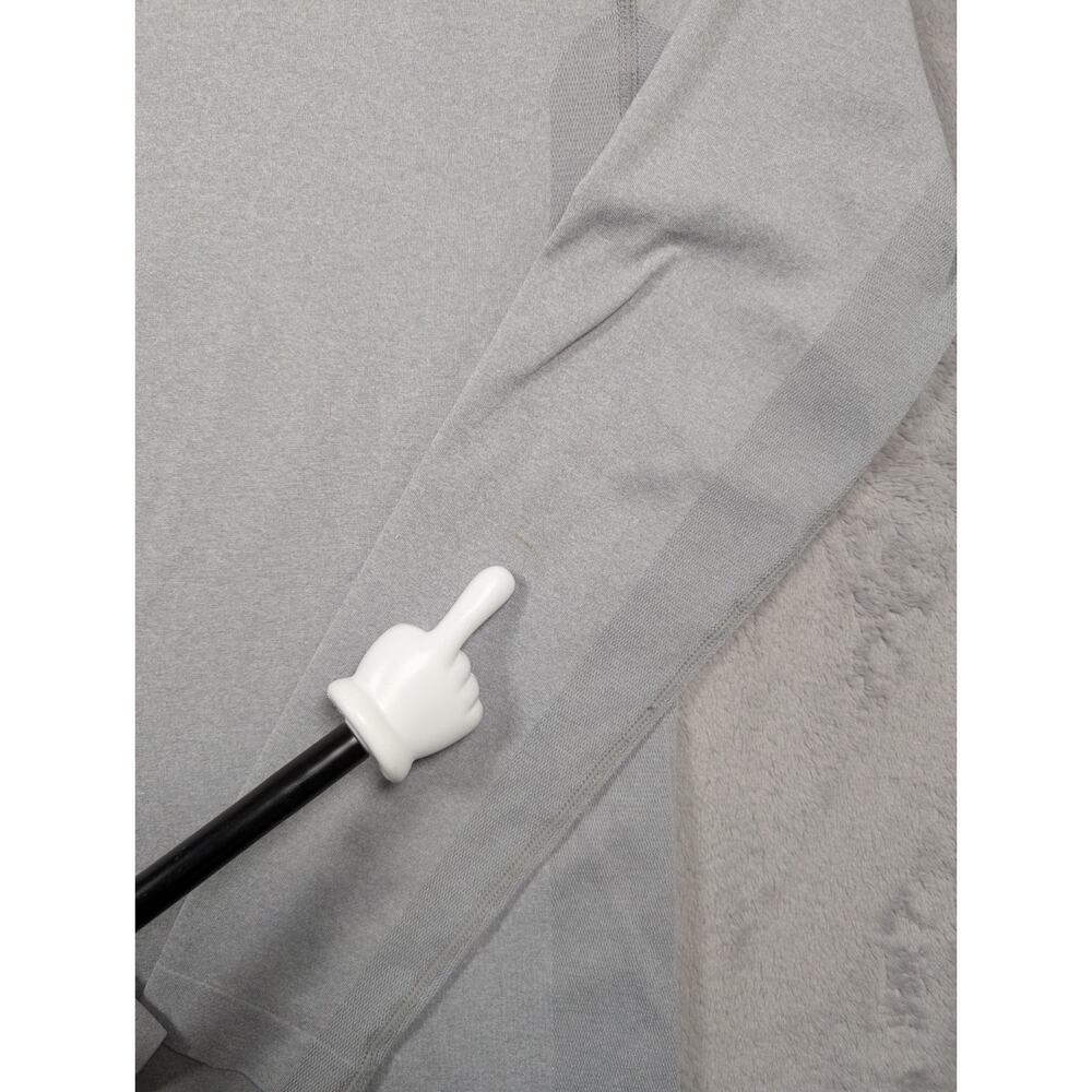 Gymshark T Shirt Mens Large Gray Long Sleeve Activewear Performance Training - Picture 4 of 10